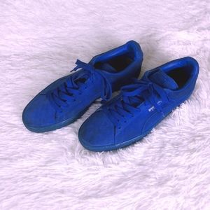 Puma Blue Suede Athletic Sneakers - Size 12